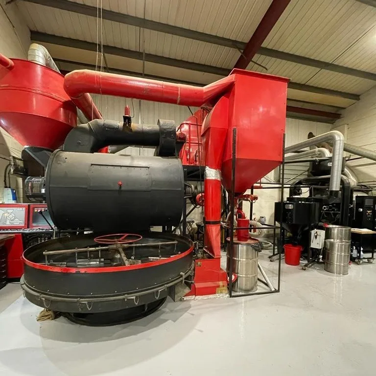 The red coffee roaster at Chartley
