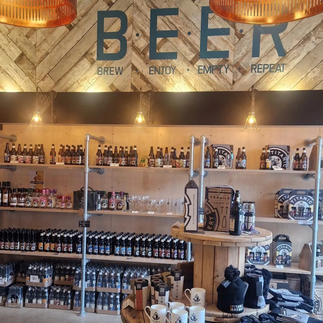 The Titanic Brewery shop